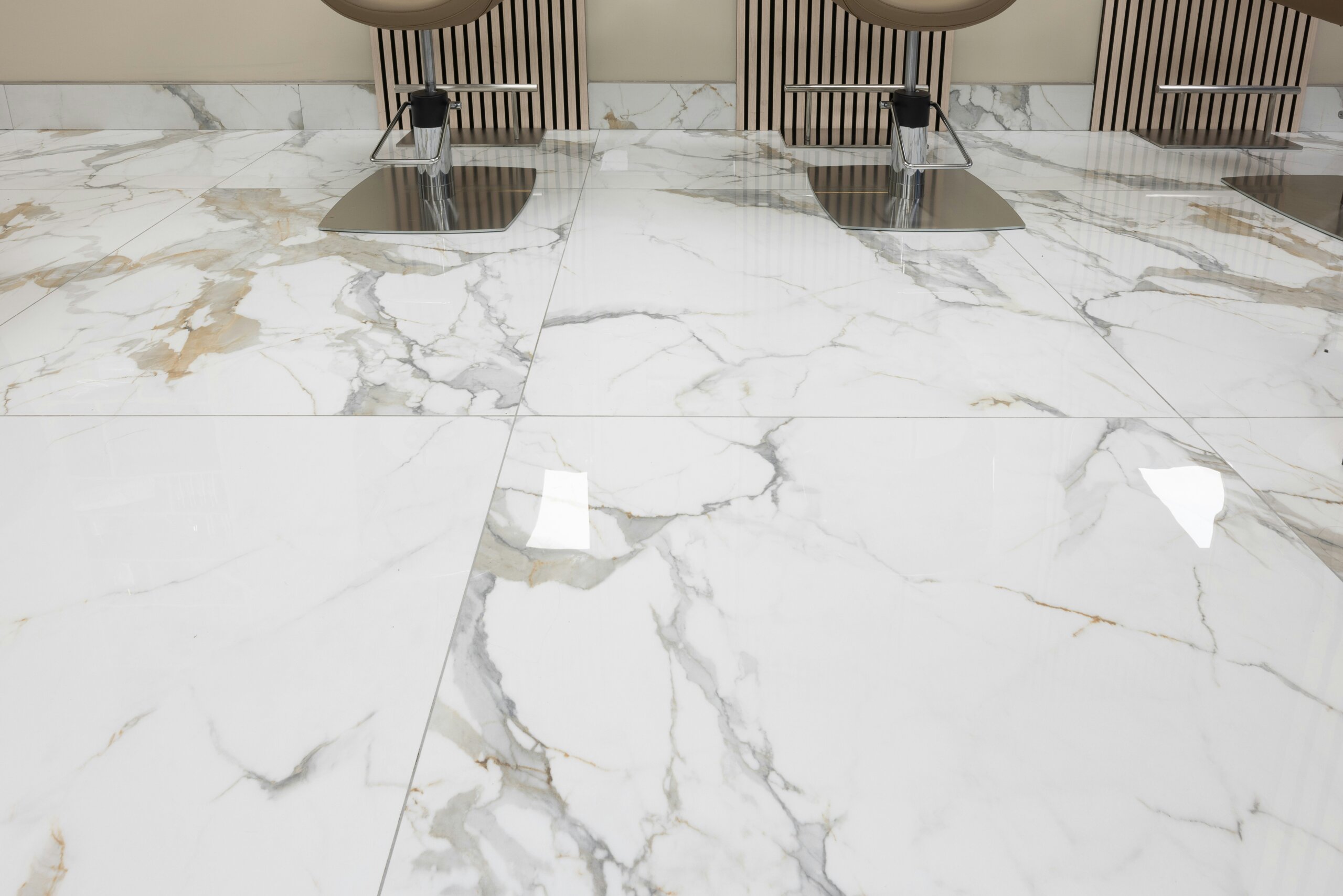 Ceramic tile flooring installation in Edinburgh property
